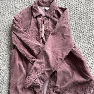 Madewell Pink, Green, Rust Corduroy Button-Up Shirt (3 pcs)